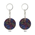 thumbnail image 2 of Naloa Colorful Shells Print Round Keychain Keychain Key Ring, Key Tag, Key Chain Bulk for Gift Accessories (Round), 2 of 7