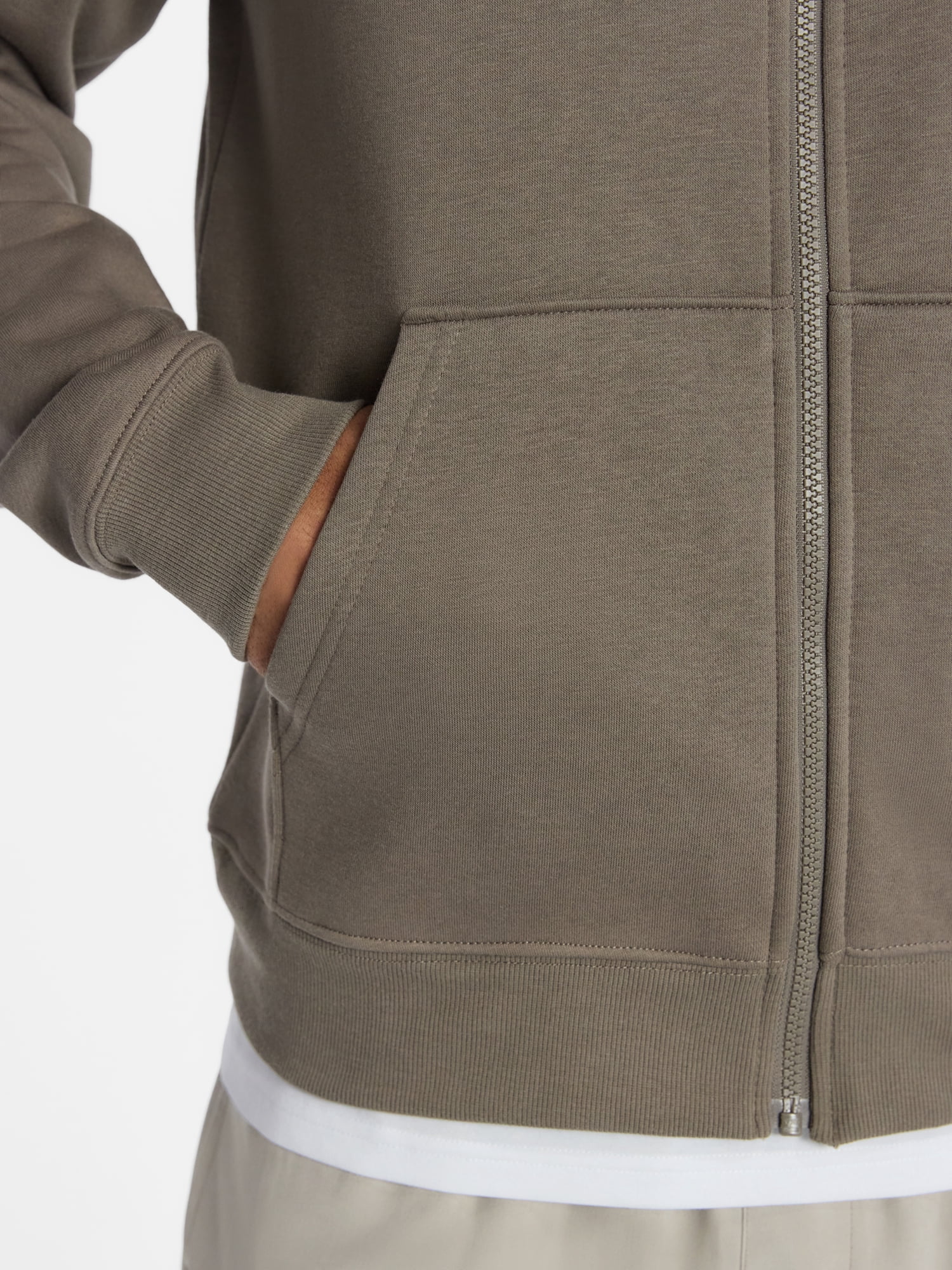 Athletic Works Men's and Big Men's Zip Up Fleece Hoodie Sweatshirt, Sizes S-5XLT