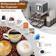 thumbnail image 4 of EasyPAG Cup Holder, 60 Capacity Coffee Pod Holder, Coffee Pods Drawer Organizer for Countertop, Coffee Bar Station Organizer with Disposable Cups Lids Holder, Black, 4 of 8