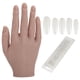 thumbnail image 1 of Mano falsa de silicona flexible, Mano de entrenamiento de uñas de silicona Entrenamiento de uñas de silicona Práctica de mano Entrenamiento de arte de uñas Mano Rendimiento inigualable, 1 of 8
