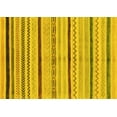 thumbnail image 1 of Ahgly Company Indoor Rectangle Abstract Yellow Modern Area Rugs, 7' x 9', 1 of 4