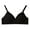 Black, variant on Cotton Bras For Women Wirefree Wireless Comfort No Underwire Non Padded Seamless Bralette Soft Breathable Sleep Multi Color 32-40B/C/D