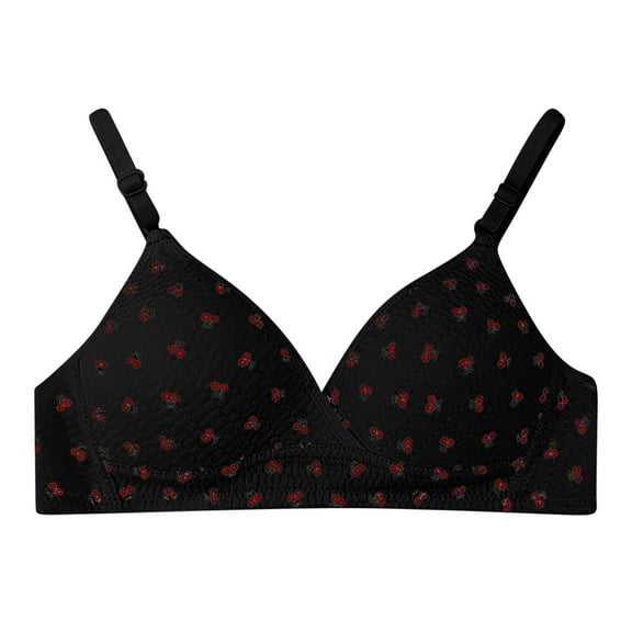 Censtreet Womens Seamless Bras No Underwire Supportive Wireless Push Up Full Coverage Bralette Comfort Scalloped T-Shirt Bra