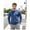 Navy Blue, variant on COOFANDY Men's Crew Neck Knitted Pullover Slim Fit Lightweight Sweatshirt all-Season Casual Dressy Wear