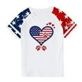 thumbnail image 2 of Gamivast or Kids Usa Shirts for Girl 4th Of July Shirts Flag Tshirt Patriotic Top Independence Day Outfit Casual Festival Shirts White Tracking My Recent Order, 2 of 7