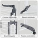 thumbnail image 3 of Tendedero Vertical Plegable 4 Niveles, para Ropa Airer de Metal Acero Inoxidable,Soportes Tendederos Portátil,Rack Retráctil para Ropa con Alas Laterales y Ruedas, 3 of 7