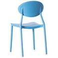 thumbnail image 4 of Modern Plastic Outdoor Dining Chair with Open Oval Back Design, 4 of 7