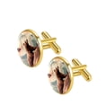 thumbnail image 2 of Bear Men's Cufflinks for Formal Attire, Stainless Steel Men's Cufflink for Business and Special Occasions, 2 of 6
