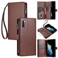 thumbnail image 1 of Compatible avec Samsung Galaxy Note 10 Étui Portefeuille Premium Fermeture Éclair Grand Espace Flip PU Cuir, 1 of 5