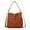 Cognac, variant on MKF Collection Vanya Vegan Leather Women's Shoulder Bag, Functional Crossbody Purse Handbag by Mia K - Black