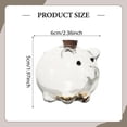 thumbnail image 5 of Bonita alcancía transparente de cristal para guardar dinero, decoración de escritorio para niños. Transparente 5x6cm, 5 of 5