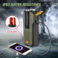 thumbnail image 5 of Newest Prociv Solar Emergency Wind Up Radio, Portable Hand Crank AM/FM Radio with SOS Alarm LED Torch, 2000mAh Rechargeable Power Bank USB Phone Charger Flashlight for Camping (Green), 5 of 9