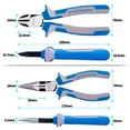 thumbnail image 7 of SPEEDWOX Diagonal Pliers Long Nose Pliers Set 2 Pcs 6 Inches Heavy Duty Combination Pliers Multi Use Compound Action High Leverage Professional Tool Reduce Effort by 35%, 7 of 7