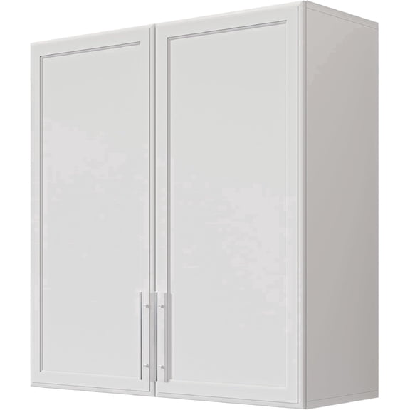 Laundry Wall Cabinets with Adjustable Shelf,30x30 Kitchen Wall Cabinet with Doors, Upper Cabinet with Shaker for Laundry/Kitchen,White