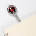 thumbnail image 3 of Coccinella septempunctata Vintage Silver Lace-Edged Bookmark: a Gift for Readers and Book Lovers, 3 of 5