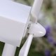 thumbnail image 4 of Modelo de turbina eólica de escritorio, molinos de viento con energía solar, plástico ABS blanco, para educación o diversión., 4 of 7