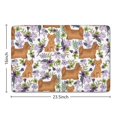 thumbnail image 5 of Yorkie Dog and Flower Florals Flannel Non Slip Door Rugs,Washable Door Mats Indoor,Decorative Door Mats,Dirt-Resistant and Absorbent Doormat for Entrance,Bedroom,Kitchen,Bathroom,23.5x16in(60x40cm), 5 of 5