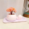 thumbnail image 5 of Lovely Creative Original Vase Pot+Small Artifical Flower Set for Car, Desk, Office, Home Decoration Ornament, 5 of 5