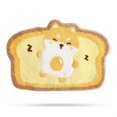 thumbnail image 1 of LAICAIW Toast Bath Mats, Soft and Absorbent Microfiber Bath Rugs, Non-Slip Shaggy Shower Carpet, Machine Wash Dry, Soft Shower Rugs for Bathroom Floor, Tub and Shower, 18 x 26, Dog, 1 of 7