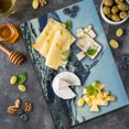 thumbnail image 5 of Mountain Cutting Board, Matterhorn Summit Clouds Hill Scenery Glacier Natural Beauty Image Print, Decorative Tempered Glass Cutting and Serving Board, Large Size, Blue White Black, by Ambesonne, 5 of 5