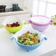 thumbnail image 2 of Juego de filtro/colador y recipiente de cocina dos en uno, filtro, juego de filtro colador desmontable, ahorro de espacio, se utiliza para lavar y mezclar frutas y verduras, 2 of 4