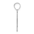 thumbnail image 2 of Diamond2Deal 14K Pendentif Lettre N Initiale en Or Blanc pour Femmes, 2 of 6