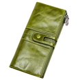 thumbnail image 1 of Carteras de cuero para mujer Western Bifold Check Book Holder Carteras, tarjeteros y organizadores de dinero para mujer grandes (verde), 1 of 5
