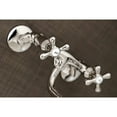 thumbnail image 4 of Kingston Brass KS215PN Kingston Two Handle Wall Mount Bathroom Faucet, Polished Nickel, 4 of 5