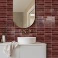 thumbnail image 3 of DEWOO 10 Sheet Thicker Peel and Stick Backsplash Tile,3D Self Adhesive Wall Tiles Stick on Backsplash for Kitchen,Bathroom,Camper (12"×12",Red), 3 of 16