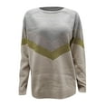 thumbnail image 2 of Vedolay Sweater Women's Oversized Deep V Neck Sweaters Long Sleeve Knitted Pullover Sweater,Gray S, 2 of 3