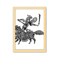 thumbnail image 1 of Cuadro de madera decorativa Unbranded juego de sombras la opera China A4, 1 of 3