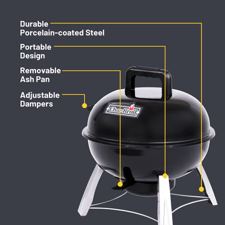 Char-Broil - Tabletop Kettle Charcoal Grill - Black