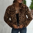 thumbnail image 6 of Tuphregyow Women Winter Long Sleeve Coat Trendy Warm Oversized Loose Outerwear with Pocket Jacket Zip Down Fuzzy Fleece Open Front Hooded Cardigans Solid Brown S, 6 of 9
