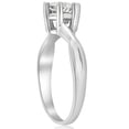 thumbnail image 2 of Pompeii 3/4 ct Twist Solitaire Diamond Engagement Ring 14K White Gold (H/I,I1-I2), 2 of 4