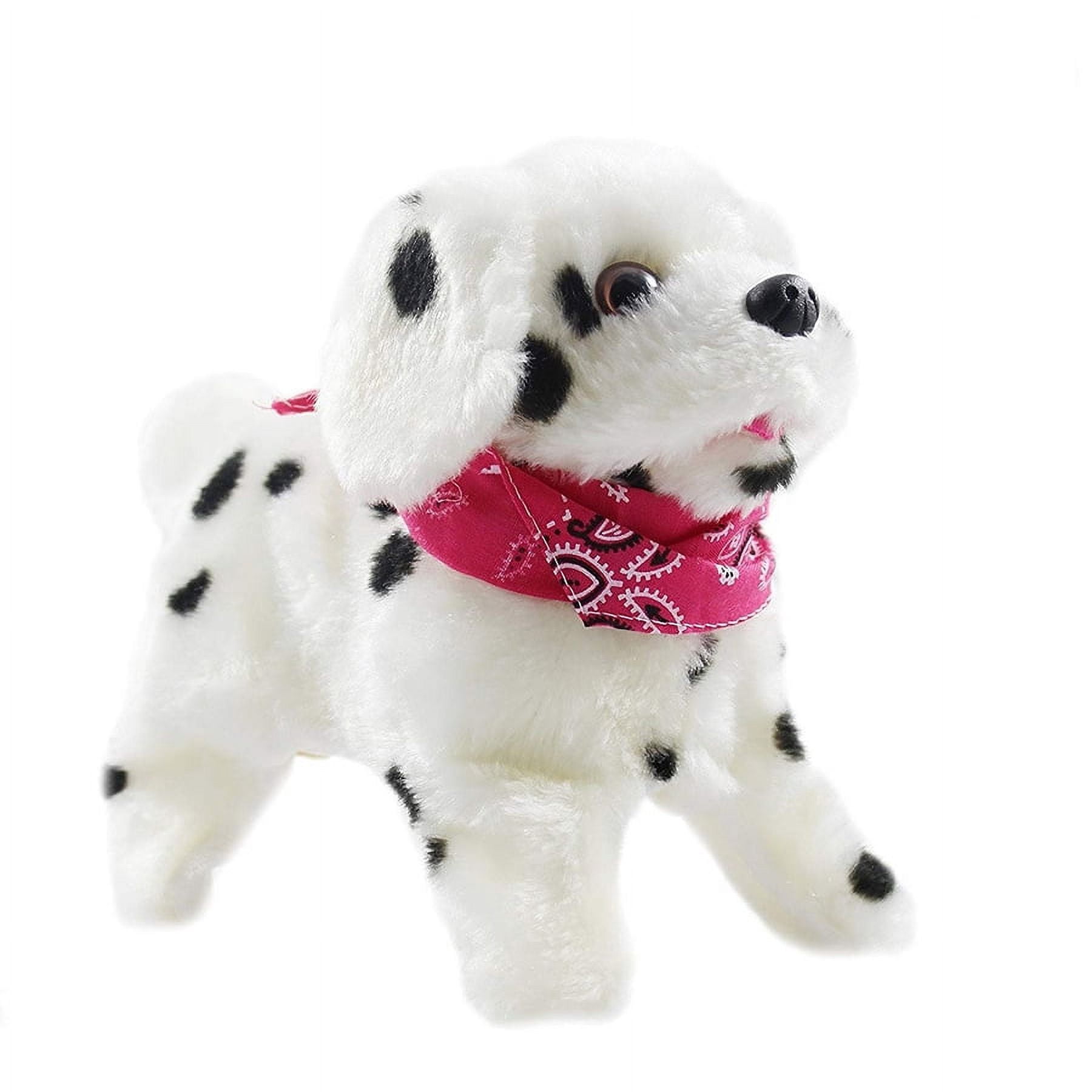 PlayWorld Cute Somersault Little Puppy - Barks, Sits, Walk, And Flips (Black and White)