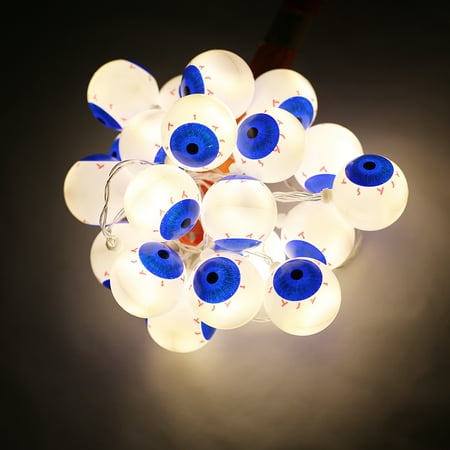 Eyeball Mirror - 2M 20 LED Eyeball String Light Halloween Horror Night Decor For Bedroom Garden