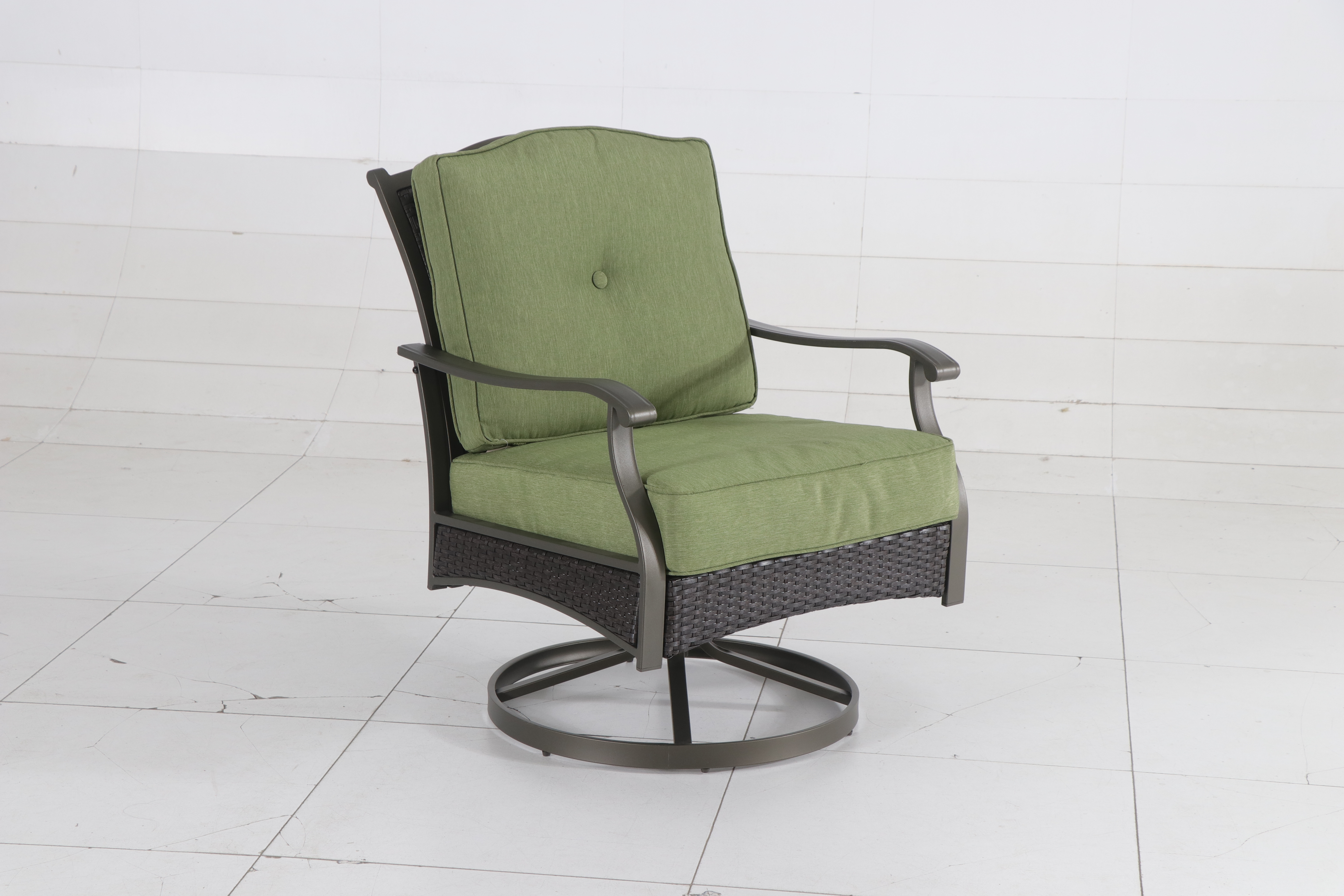 Better Homes & Gardens Providence 4-Piece Patio Conversation Set, Green - image 3 of 7
