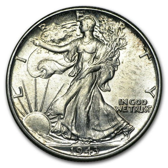1943 Walking Liberty Half Dollar BU