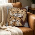 thumbnail image 6 of Cute Animals Print Throw Pillow Cover Soft Cushion Cases Holiday Farmhouse Home Decor for Sofa Bed Couch Porch, 18x21in, 6 of 6