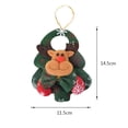 thumbnail image 6 of Ornaments Christmas Tree Door Decor Santa Claus Pendant for the Xmas Tree Knitted felt Christmas Pendant  Christmas Decoration Snowman Deer Bear Pendant (Snowman+Moose+2pcs), 6 of 7