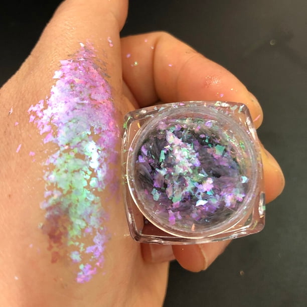 Polvo de brillo de espejo de Luz De Luna para manicura, polvo cromado de efecto metálico plateado, 1 frasco, Aurora Magic Mirror, Net-0.2g, 2023