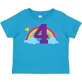 thumbnail image 3 of Inktastic 4th Birthday Rainbow Girls Toddler T-Shirt, 3 of 5