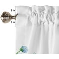thumbnail image 3 of Rdsfhsp Spring Valance Curtain for Windows Watercolor Daisy Insect Privacy Panel Rod Pocket Window Treatment, Short Valances for Bathroom Kitchen Bedroom 54x18in, 3 of 5