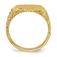 thumbnail image 2 of 14k Yellow Gold Solid Back Mens Signet Ring Size 10 Ring for Men - 10.5 Grams, 2 of 6