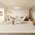 thumbnail image 1 of French Living Room Decoration Stripe Rug Large Area Thickening Anti-slip Mat Fluffy Soft Cloakroom Carpet Cream Rugs for Bedroom My Lux Decor Round, 1 of 12