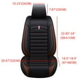 thumbnail image 2 of ELUTO Universal Car Front Seat Covers, Water Resistant Breathable PU Leather Seat Protectors Auto Interior Accessories, 1 Piece, 2 of 9
