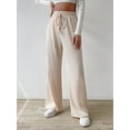 thumbnail image 4 of Niceyoeuk Women Knit Wide Leg Pants Textured Bow Loose Casual Sweater Trousers, 4 of 6
