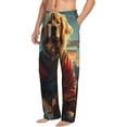 thumbnail image 6 of Sikiie Meditating Golden Retriever Mens Pajama Pants Sleep & Lounge Pants, PJ Bottoms With elastic waistb and Pockets X-Large, 6 of 6