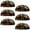 Multicolored 4, variant on PhooArto 6 Pcs Cup Drawer Pulls, Ocean Octopus Painting Shell Shape Handles Cabinet Knobs for Dresser Cupboard Closet Wardrobe with Screws