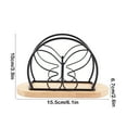thumbnail image 3 of Luoshdecor Vertical Napkin Holder for Dining Table Décor,Freestanding Metal Butterfly Paper Holder ,for Home, Restaurant,Kitchen, 3 of 6